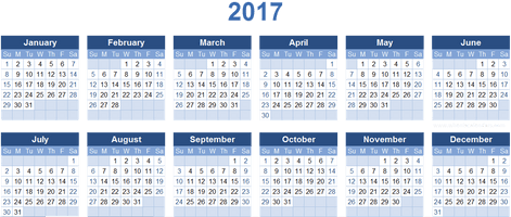 2017 Calendar Png 4