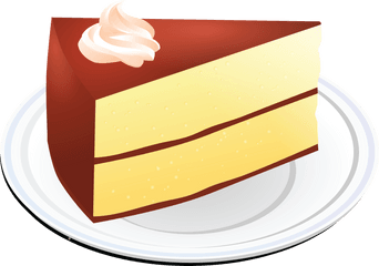 Free Clipart Of A Layered Vanilla Cake - Vanilla Cake Clipart Png