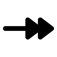 Download Primary Line Double Arrow End Clip Freeuse - Sign Png