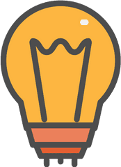 Idea Light Bulb Png Icon - Clip Art