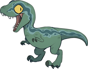 Velociraptor Clipart Jurassic Park - Dinosaur Drawing Cute Png