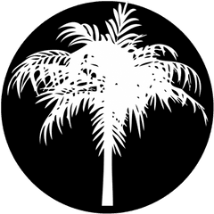 Palm Tree Gobo Projected Image - Emblem Png