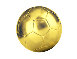 Golden Football PNG Download Free