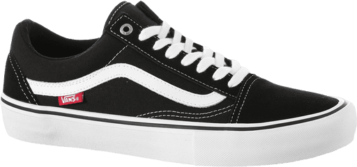 Vans Old Skool Pro Black White - Transparent Vans Shoes Png