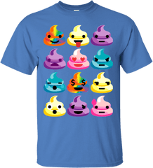 Cute Girl Rainbow Emoji Poop T - Prestonplayz Green Shirts Flame Png