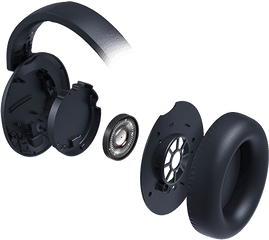 Elit400nc Midnight Blue - Headphone Exploded View Png