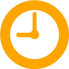 Orange Clock 10 Icon - Free Orange Clock Icons Orange Clock Png