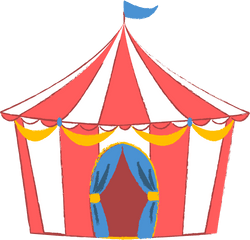 Illustration Carpa - Carnival Tent Transparent Background Png