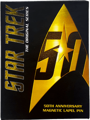 Star Trek - 50th Anniversary Replica Badge Poster Png
