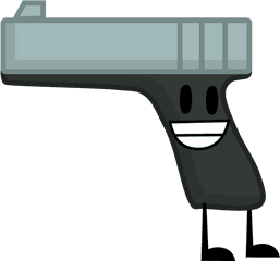 Haha Png Clipart - Full Size Clipart 3680650 Pinclipart Pistol Bfdi