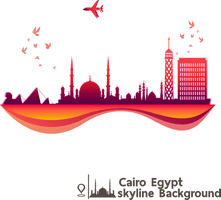 Cairo Skyline Shutterstock Recreation Text HD Image Free PNG