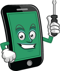 24 Hour Emergency Cellphone And Computer Repairs - Mobile Repair Cartoon Png