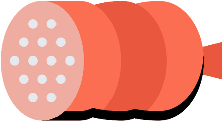 Sausage Salami Png Icon - Circle