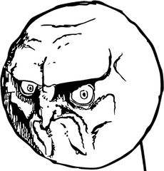 Angry Face Meme Png Image - Icon Angry Troll Face