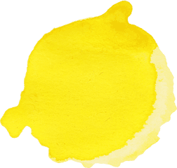 9 Yellow Watercolor Circle - Illustration Png