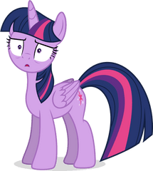 Twilight Sparkle Confused Png Clip - Twilight Sparkle Looking Down