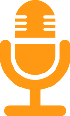 Microphone Icon Myiconfinder - Orange Mic Icon Png