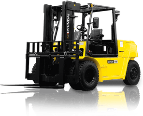 Hyundai Forklift Png Transparent - Hyundai Forklift Png