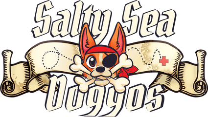 Salty Sea Doggos - Scroll Banner Clipart Png Download Cartoon