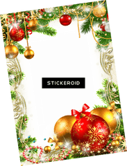 Download Christmas Decoration - Transparent Christmas Christmas Photo Frame Png