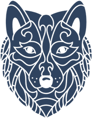 Mandala Wolf Head Blue - Transparent Png U0026 Svg Vector File Automotive Decal