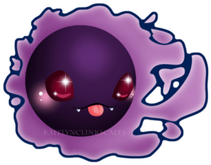 Chibi Gastly - Circle Png