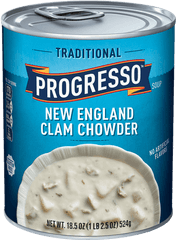 New England Clam Chowder - Progresso Chicken And Rice Soup Png