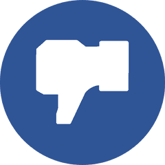 Dislike Blue Facebook - Like Dislike Logo Png