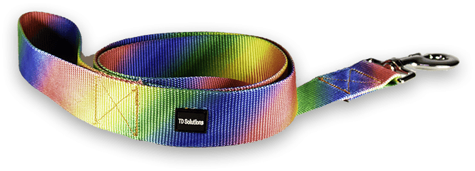 Multi Coloured Authentic Nylon Leash - Strap Png