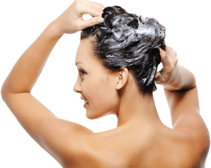 Hair Care Png Image Background - Woman Washing Hair Transparent