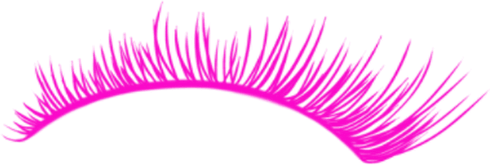 Eyelashes Clipart Pink - Transparent Eyelashes Png