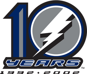 Tampa Bay Lightning Anniversary Logo - National Hockey Tampa Bay Lightning Sportslogo History Png