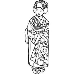 Asian People Png Hd - Geisha Clipart