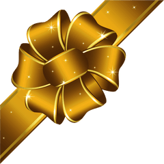 Library Of Gold Bow Png Freeuse - Transparent Background Gold Ribbon Png