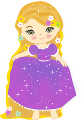 Rbcp26 - Princesas Rapunzel Cute Png