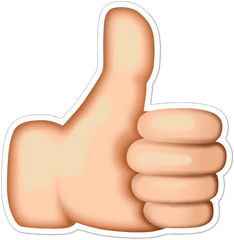 Picture With One Thumb Up Thumbsup - Emoji Thumbs Up Youtube Png