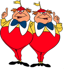 Halloween Clipart Alice In Wonderland - Tweedle Dee And Tweedle Dum Png