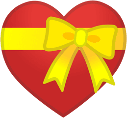 CorazÃ³n Con Lazo Emoji - Heart With Ribbon Emoji Png