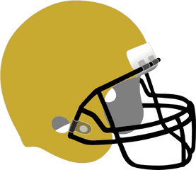 Football Helmet Clip Art - Vector Clip Art Gold Football Helmet Clipart Png