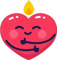 Heart Hug Warm Emoji Emo Free Icon - Warm Heart Png