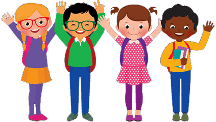 Friendly Clipart Group Child - Transparent Background Students Clipart Png