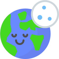 Night Globe Emoji Emoticon Free Icon - Circle Png