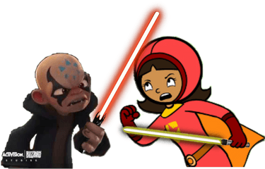 Word Girl Vs Kaos Starwars Httpsdandelionwomencom - Cartoon Png