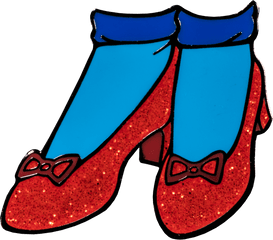 Ruby Slippers Clip Art Transparent - Ruby Slippers Clipart Png