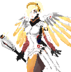 Mercy - Overwatch Mercy Pixel Gif Png