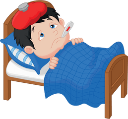 Cold Clipart Cough Transparent Free - Sick Clipart Transparent Png