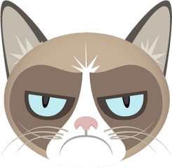 Happy Cat Png Picture - Grumpy Cat Face Clipart