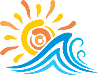 Sun Waves Picture Transparent Library - Transparent Wave Clip Art Png