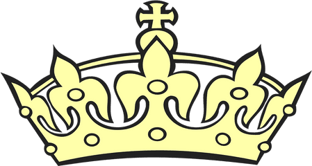 Tiara Crown Yellow - Cartoon Crown Transparent Png