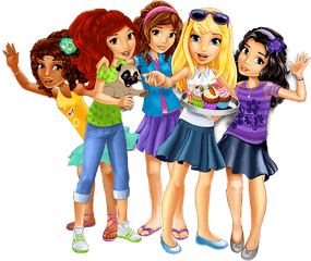 Holding Cupcakes Transparent Png - Lego Friends Clipart